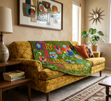Try a Little Kindness Retro Crushed Velvet Blanket