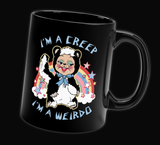 I'm a Creep, I'm a Weirdo Rushton Rubber Face Skunk Mug