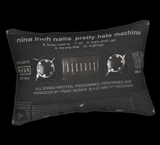 Cool Retro NIN Pretty Hate Machine Cassette Tape Throw Pillow