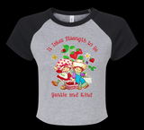 It Takes Strength to Be Gentle and Kind Smiths Women's Cropped Raglan T-Shirt