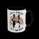 I'm a Creep, I'm a Weirdo Rushton Rubber Face Skunk Mug