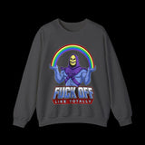 Fuck Off Like Totally Retro Skeletor Sweatshirt