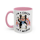 I'm a Creep, I'm a Weirdo Rushton Rubber Face Skunk Mug