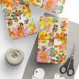 Kitschy Vintage Baby Animals Wrapping Paper Gift Wrap