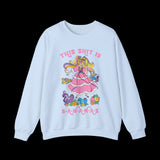This Shit is Bananas Retro Lady Lovely Locks Sweatshirt