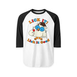 Lick It Good Mr. Owl Retro Raglan Baseball Shirt