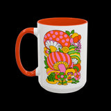 Retro 70s Mod Mushroom Mug