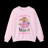 This Shit is Bananas Retro Lady Lovely Locks Sweatshirt