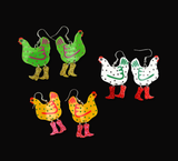 Kickin' Chicken Earrings