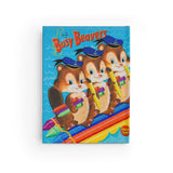 Cute Retro Busy Beavers Hardcover Notebook