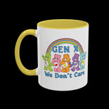 Retro 80s Gen X We Don't Care Bears Mug