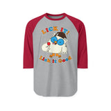 Lick It Good Mr. Owl Retro Raglan Baseball Shirt