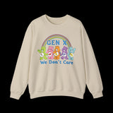 Retro 80s Gen X We Don't Care Bears Sweatshirt