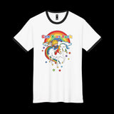 Gen X as Fuck Retro Rainbow Brite Ringer Tee