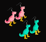 Dinosaurs in Fancy Boots Earrings