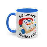 Call Someone Who Gives a Shit Funny Retro Mug