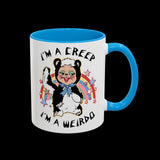 I'm a Creep, I'm a Weirdo Rushton Rubber Face Skunk Mug