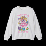 This Shit is Bananas Retro Lady Lovely Locks Sweatshirt