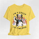 I'm a Creep, I'm a Weirdo Retro Rushton Rubber Face Skunk T-Shirt