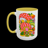 Retro 70s Mod Mushroom Mug