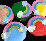 Retro Rainbow Zipper Pouches