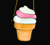 Ice Cream Cone Vegan Leather Purse