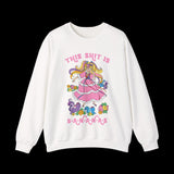 This Shit is Bananas Retro Lady Lovely Locks Sweatshirt