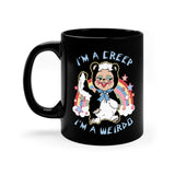 I'm a Creep, I'm a Weirdo Rushton Rubber Face Skunk Mug