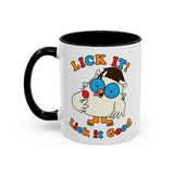 Lick It! Lick it Good - Mr. Owl Funny Retro Mug