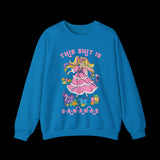 This Shit is Bananas Retro Lady Lovely Locks Sweatshirt