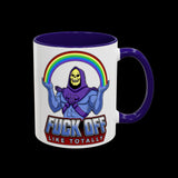 Fuck Off Like Totally Retro Skeletor Mug