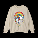 Gen X as Fuck Retro Rainbow Brite Sweatshirt