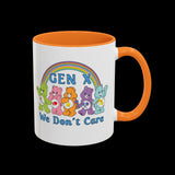 Retro 80s Gen X We Don't Care Bears Mug