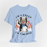 I'm a Creep, I'm a Weirdo Retro Rushton Rubber Face Skunk T-Shirt