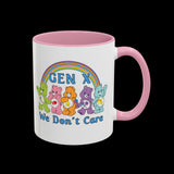 Retro 80s Gen X We Don't Care Bears Mug