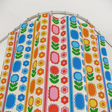 Flower Power Stripes Shower Curtain