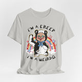 I'm a Creep, I'm a Weirdo Retro Rushton Rubber Face Skunk T-Shirt