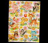 Cute Vintage Baby Animals Hardcover Notebook