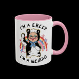 I'm a Creep, I'm a Weirdo Rushton Rubber Face Skunk Mug