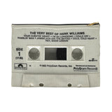 Hank Williams Cassette Tape Zipper Pouch