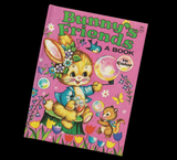 Cute Retro Bunny Hardcover Notebook