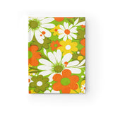 Cute Retro Flower Power Hardcover Notebook