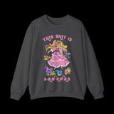 This Shit is Bananas Retro Lady Lovely Locks Sweatshirt