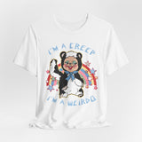 I'm a Creep, I'm a Weirdo Retro Rushton Rubber Face Skunk T-Shirt