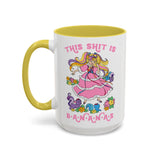 This Shit is Bananas Lady Lovely Locks Cute Retro Mug