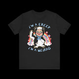 I'm a Creep, I'm a Weirdo Retro Rushton Rubber Face Skunk T-Shirt