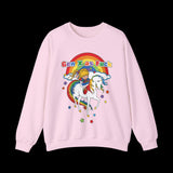 Gen X as Fuck Retro Rainbow Brite Sweatshirt