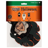 Retro Beistle Halloween Decorations - Witch, Skeleton and Black Cat Tissue Dancers