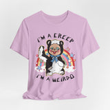 I'm a Creep, I'm a Weirdo Retro Rushton Rubber Face Skunk T-Shirt