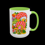 Retro 70s Mod Mushroom Mug